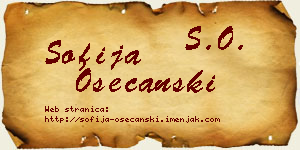 Sofija Osećanski vizit kartica